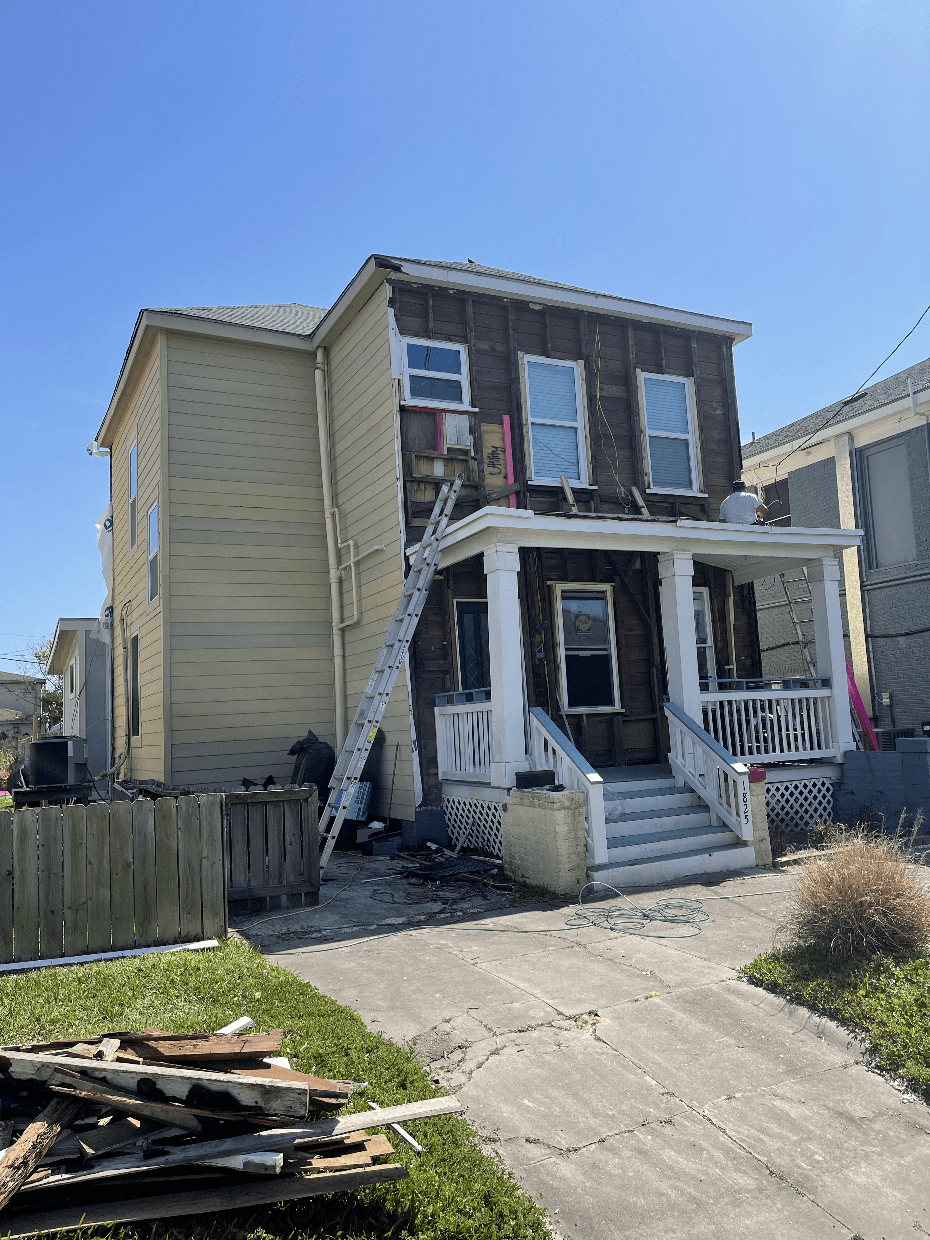 Before - Coastal siding replacement